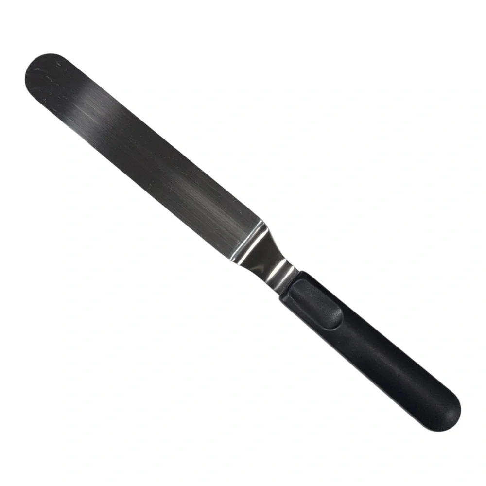 Wilton 13 Inch Offset Spatula Cake Icing Spreader Black Handle Stainless Steel